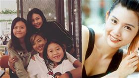 邱淑貞,沈月,沈晨,沈日,女兒 合成圖/翻攝自上山詩鈉IG、邱淑貞貼吧微博