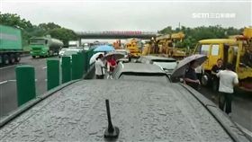 國1北上路段大車禍　21車連環撞回堵7公里