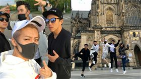 奔跑吧,鹿晗,陳赫,李晨,鄧超,Angelababy　合成圖／鹿晗、陳赫微博