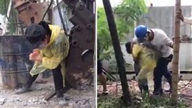 護樹志工擋怪手(圖/翻攝自松菸護樹臉書)