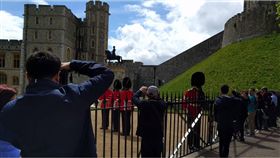 英國,皇室,禁衛軍,合照,遊客,怒吼