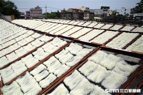 新竹米粉,國際米粉,郭鳳嬌,曬米粉。（圖／記者簡佑庭攝）