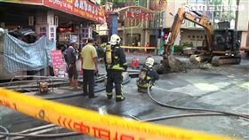 台中,氣爆,管線,外露,挖路工程,挖破,瓦斯管線