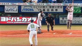 養樂多隊投手敬遠保送卻投成暴投（圖／翻攝自Youtube）