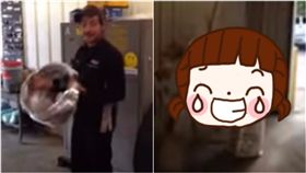 隱身,通風管,躲警察,警察,犯人,盤檢,變身 圖／翻攝自YouTube影片 https://goo.gl/uiyB4D