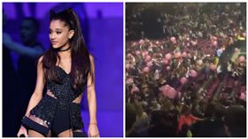 亞莉安娜演唱會,爆炸（合成圖／理想國提供、翻攝自hannawwh推特）