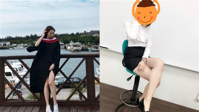 高衩學士服照爆紅　真實身分原來是她