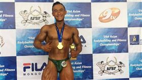 亞洲健美錦標梁詠喻奪金（圖／中華民國健美協會提供）