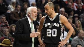 Gregg Popovich,Manu Ginobili(ap)