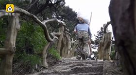 中國,大陸,湖北,羅田,天堂寨,領養,獨臂,爸爸,父愛,挑夫,辛苦,賺錢,養女,大學-翻攝自《梨視頻》