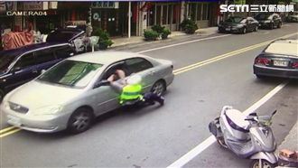 毒蟲拒盤查駕車逃逸　警遭拖行百公尺