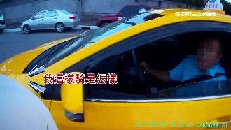 機車騎慢車道錯了？小黃司機逼車飆罵