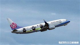 華航三熊友達號彩繪機,熊本熊,高雄熊,台灣喔熊。（圖／華航提供）