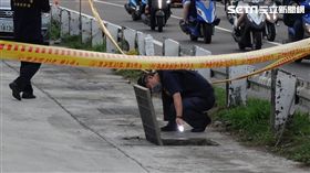 離奇！台南下水道驚見屍體　男子明顯死亡、全身發黑腫脹
（圖／翻攝畫面）