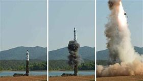 金正恩,試射,飛彈,北極星2號,北韓　圖／翻攝自北韓勞動新聞（16:9裁圖）
