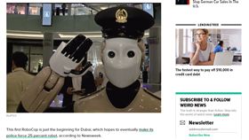 杜拜,機器人,警察／翻攝自HUFFPOST