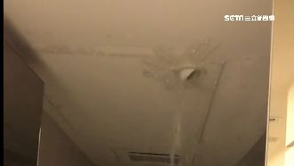 豪宅下瀑布雨　住戶質疑「施工缺失」