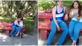 墨西哥,偷吃,男女,抓姦,抓包,爸爸,熱吻, 親嘴