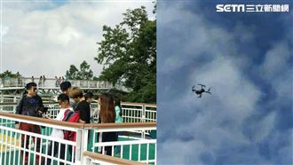 遊客大玩空拍機！清境天空步道傳亂象