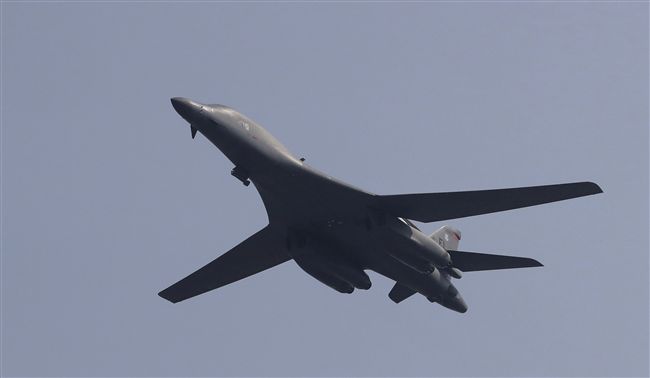 美2架B-1B轟炸機現身朝鮮半島
