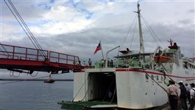 合富輪,蘇花公路,運輸,旅客,跳板 
圖／中央社