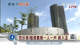 陸資買房將入法　一人限購一戶