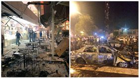 伊拉克，巴格達，自殺炸彈攻擊（圖／翻攝自推特）
