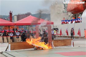 特勤隊滿臉血咬牙完成預演　海岸總局：木屑擦傷醫治後無礙。