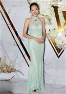 劉伊心、林葦茹為時尚美學館站台。（記者邱榮吉/攝影）