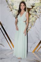 劉伊心、林葦茹為時尚美學館站台。（記者邱榮吉/攝影）