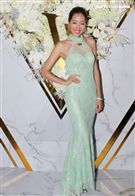 劉伊心、林葦茹為時尚美學館站台。（記者邱榮吉/攝影）