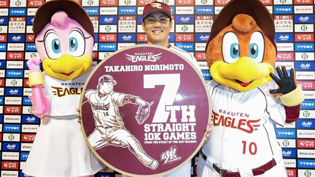 則本昂大單場12K　打破野茂這紀錄