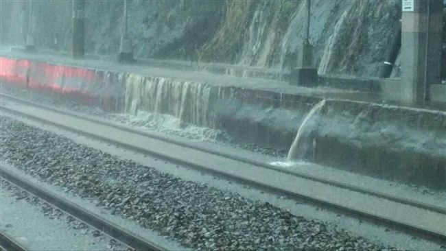 豪雨釀災！台鐵全線30車次受影響