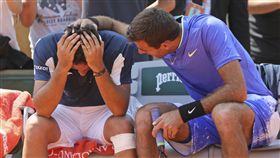 Nicolas Almagro與Juan Martin del Potro（ap）
