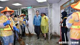  台北市北安路805巷柏齡幼兒園，台北市副市長鄧家基赴現場勘災　北市府提供