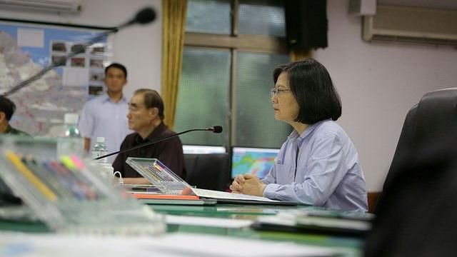 視察災變中心　蔡英文提三點事項