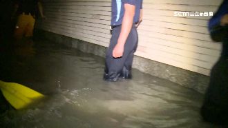 暴雨水深達100CM　榮光村民急撤