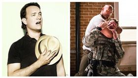 巨石強森、湯姆漢克／合成圖翻攝自臉書