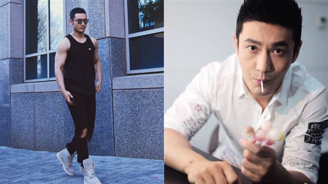 捕獲野生黃曉明　騎單車大秀手臂肌肉