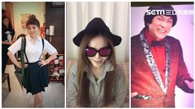 謝金燕,王彩樺,豬哥亮（合成圖／資料照、翻攝自紐約花蓮慈惠堂、王彩樺臉書）