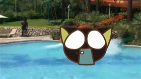 滑水道,衝浪,屁股,滑動,水上樂園,牙買加,上岸 圖/翻攝自YoyTube影片https://goo.gl/UvecF6