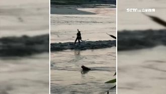 貓羅溪暴漲釣客受困　警消搶救險滅頂