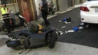 單親媽清晨趕送報　巷口擦撞送羊奶車