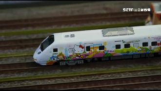 排14時！民搶萬元凱蒂貓火車模型