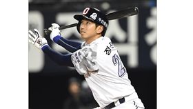 ▲斗山熊外野手鄭振浩演出完全打擊。（圖／截自韓國媒體）