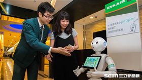 長榮Pepper人形機器人。（圖／長榮提供）