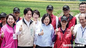 總統蔡英文前往台南洗布埤視察掌水工作業方式，前瞻計畫，治水 圖／記者林敬旻攝