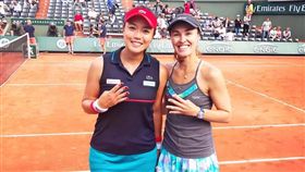 詹詠然、辛吉絲、Martina Hingis(圖／取自詹詠然臉書)
