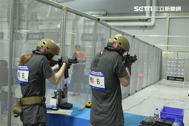 2017國際迷彩嘉年華會暨世界盃極限射擊總決賽，25國高手頂尖對決。（記者邱榮吉/攝影）
