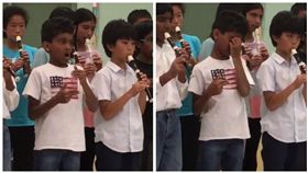 美國，男孩，吹直笛（圖／翻攝自推特）